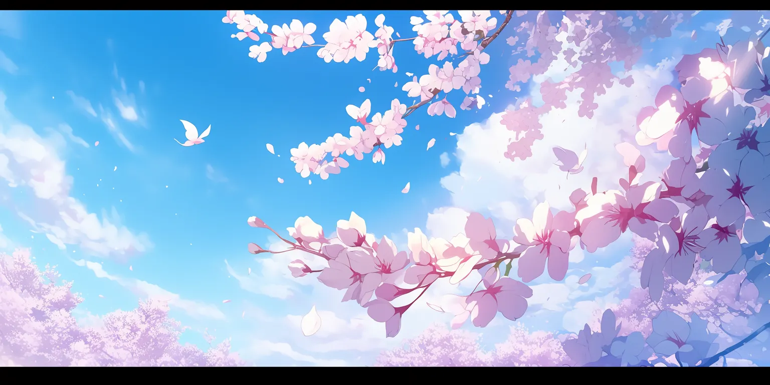 cherry blossom anime wallpaper sakura, blossom, backgrounds, natsume, background