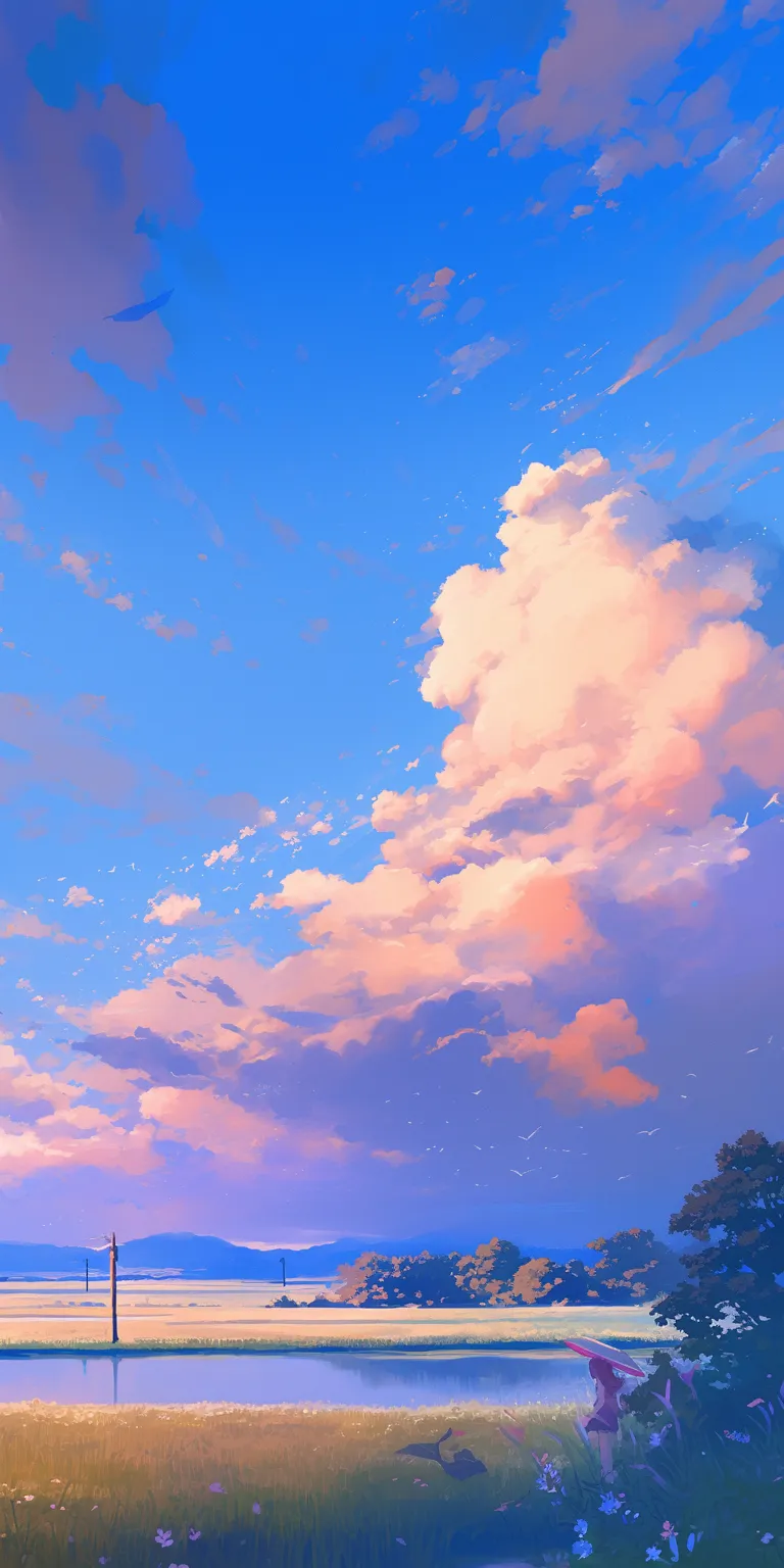 cartoon wallpaper for pc sky, 3440x1440, ciel, 2560x1440, background