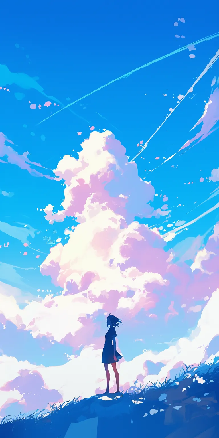 iphone anime wallpaper sky, flcl, lockscreen, 2560x1440, 3440x1440