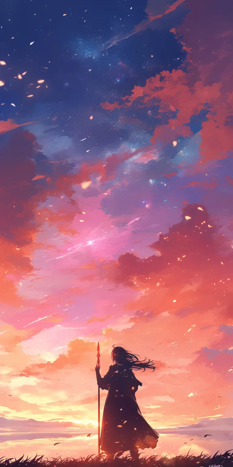 anime wallpaper ipad sky, lockscreen, sunset, noragami, flcl