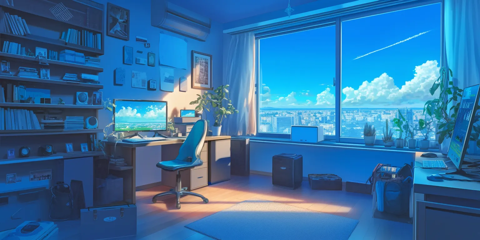 anime room background room, lofi, bedroom, backgrounds, windows