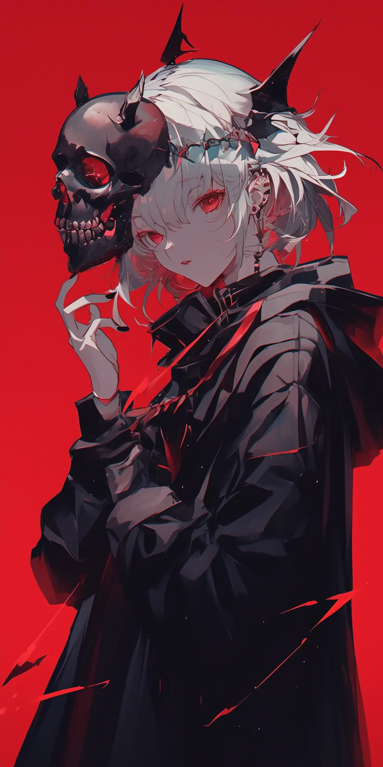 black anime wallpaper suzuya, kakegurui, akira, vampire, devil