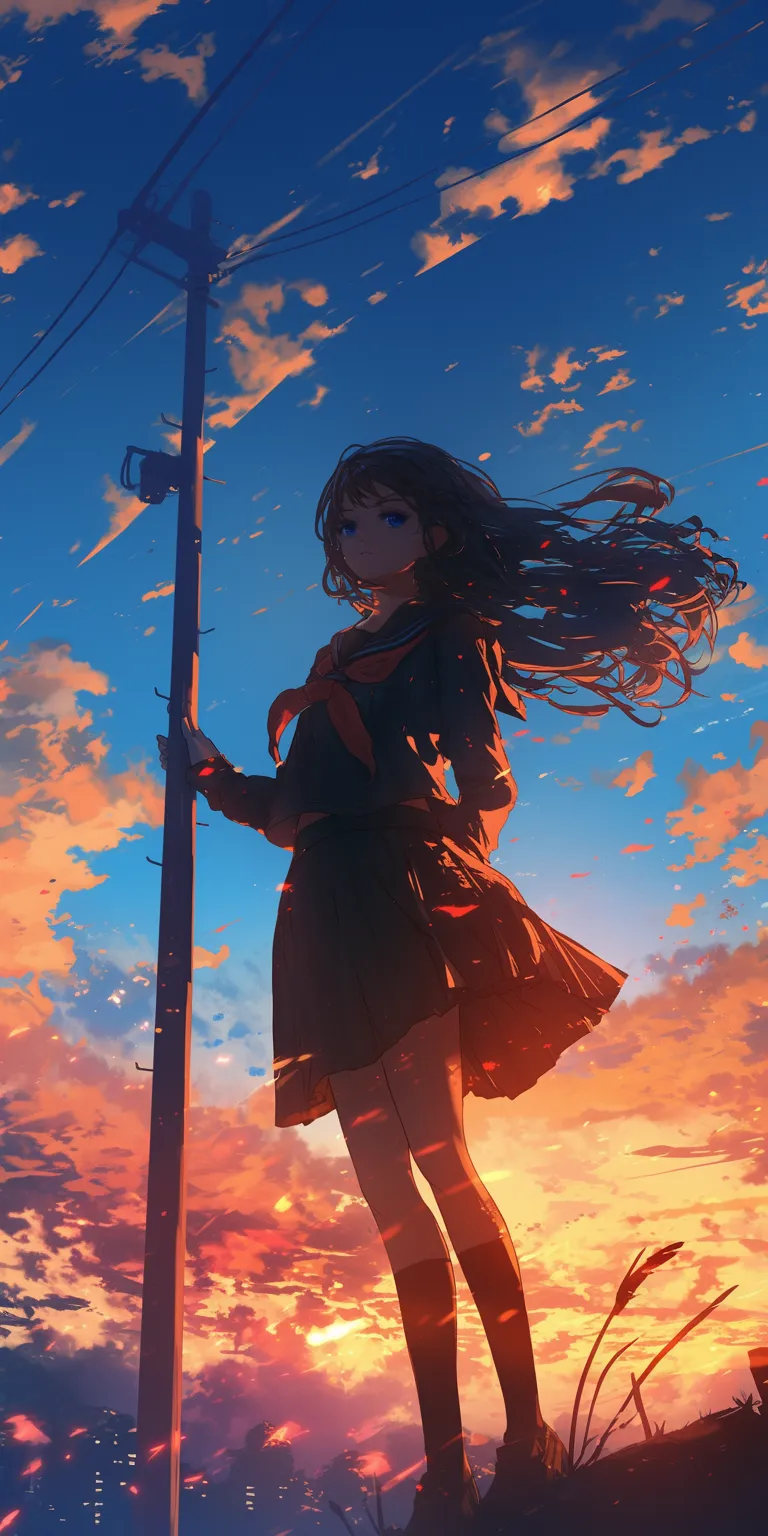 desktop anime wallpaper nishimiya, hyouka, sky, 2560x1440, mirai