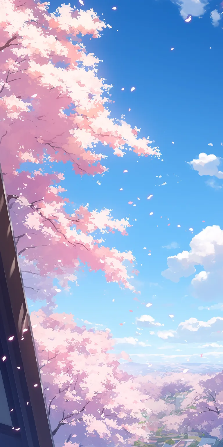 pink anime background sakura, sky, 3440x1440, noragami, blossom