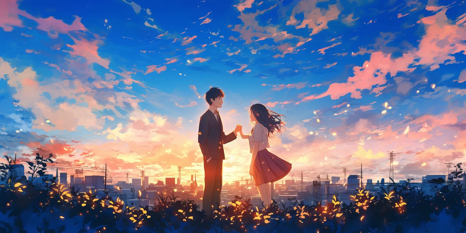 anime couple wallpaper hyouka, romantic, noragami, sunset, yuujinchou