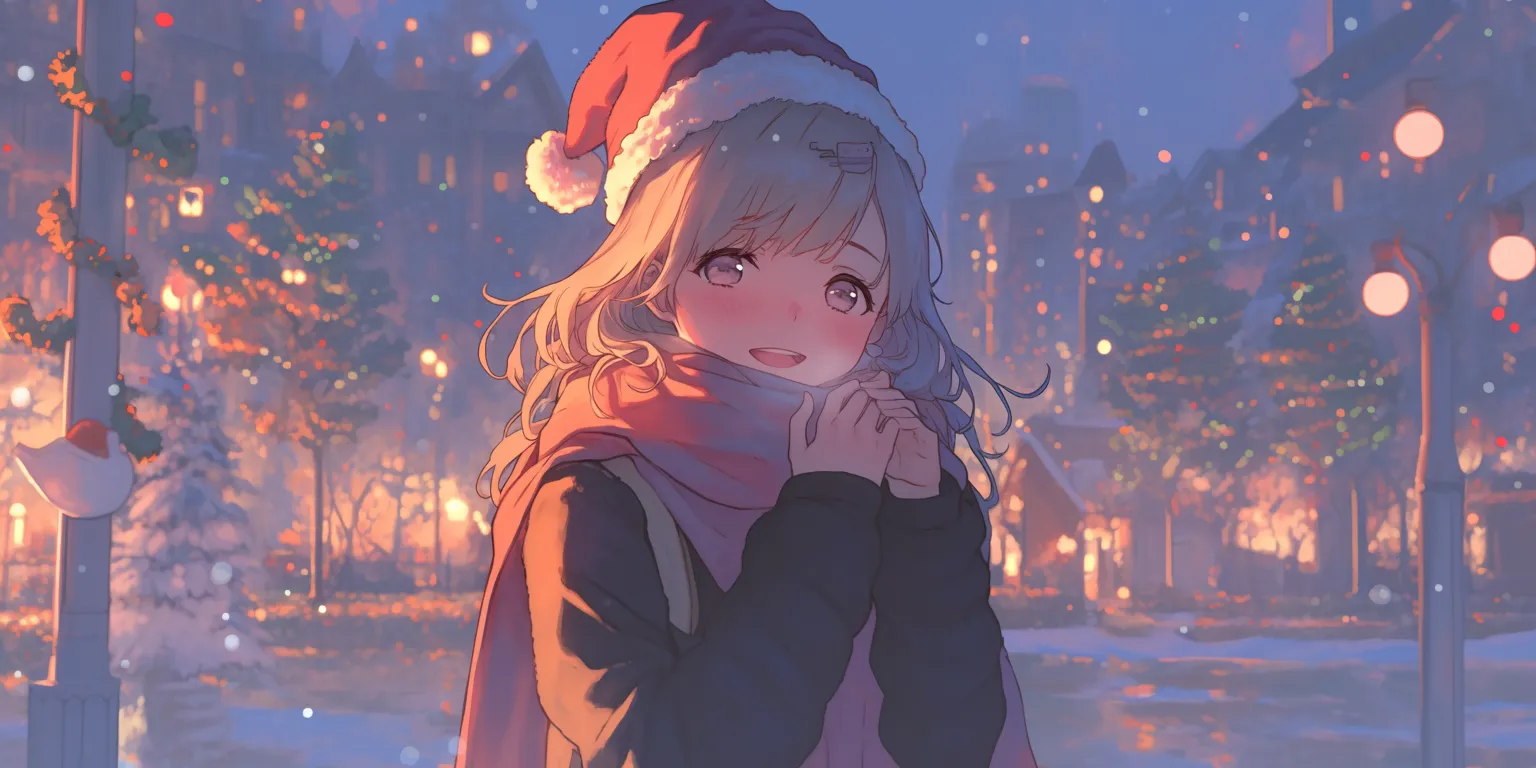 anime christmas wallpaper yuru, christmas, winter, tomori, oregairu