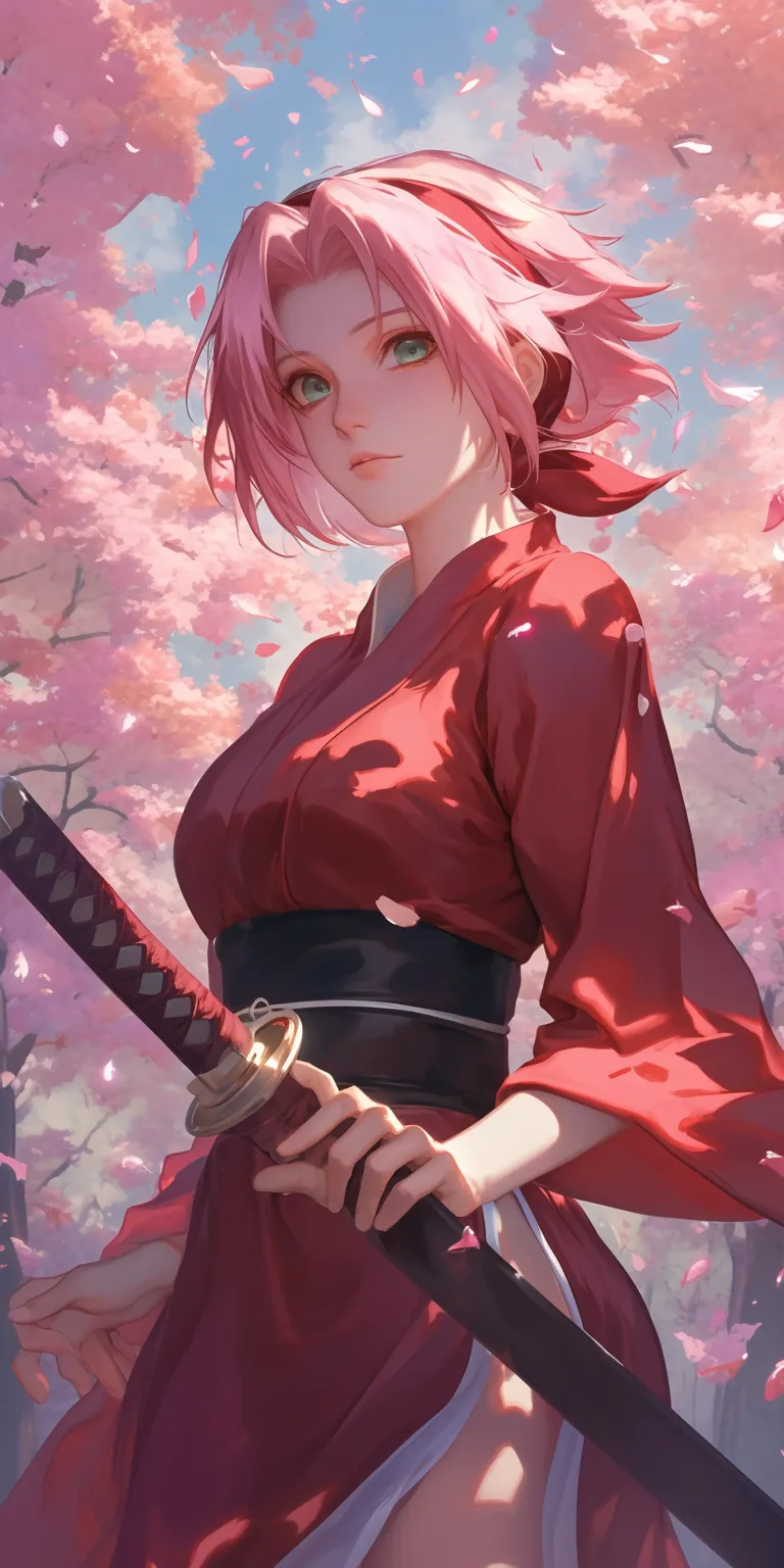 sakura anime naruto sakura, kurosaki, samurai, sensei, touka