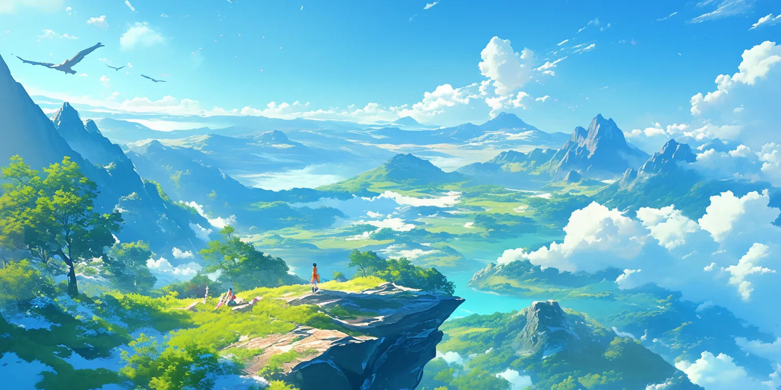 beautiful anime background ghibli, evergarden, 2560x1440, 3440x1440, aqua