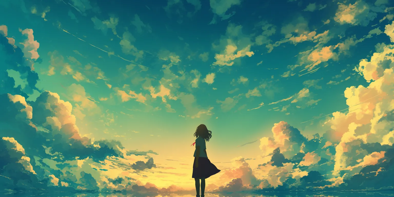 iphone anime wallpaper sky, flcl, ciel, alone, ghibli