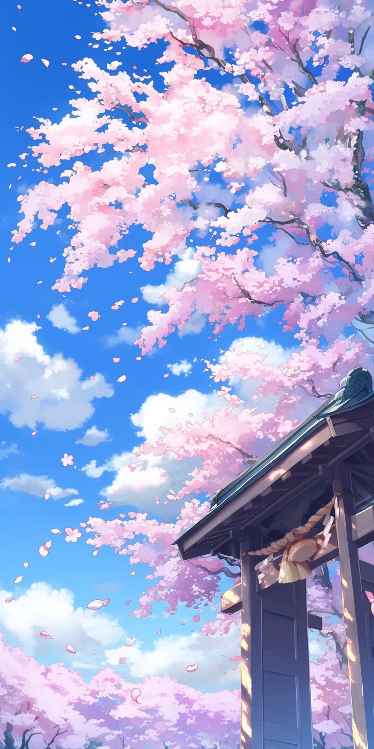 anime cherry blossom wallpaper sakura, noragami, kamisama, scenery, evergarden