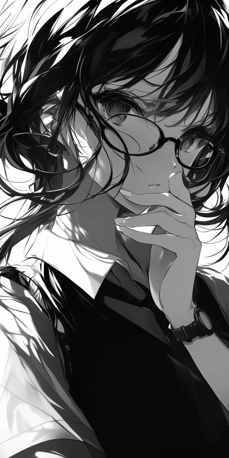 black and white anime wallpaper albedo, dazai, nezuko, akame, touka