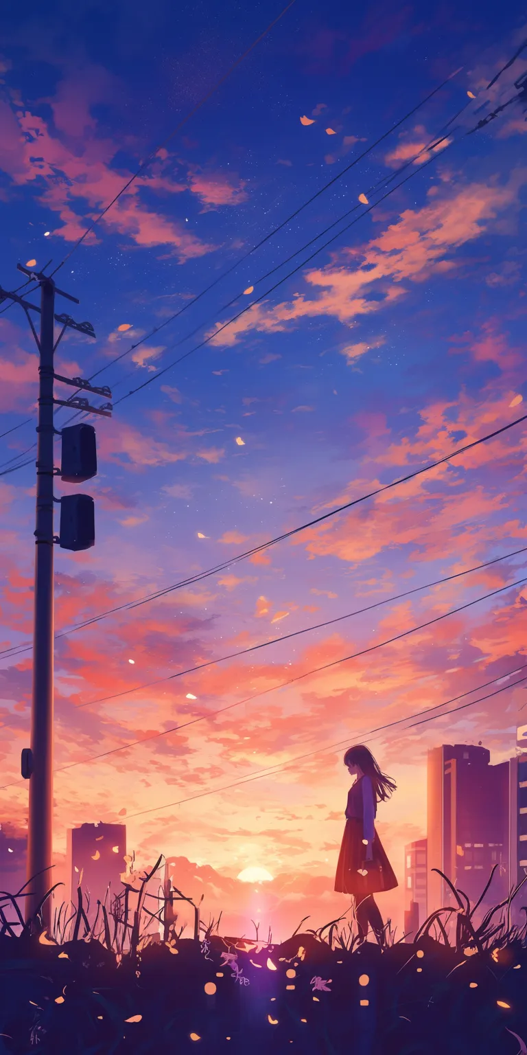 cute anime wallpaper sunset, flcl, lofi, sky, noragami