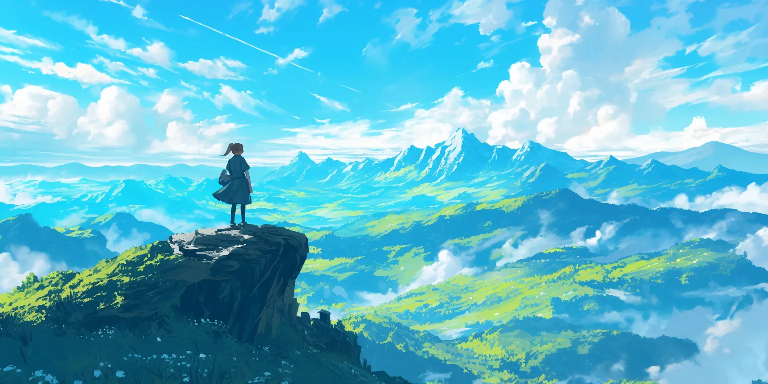 best anime wallpapers ghibli, flcl, mountain, mushishi, evergarden