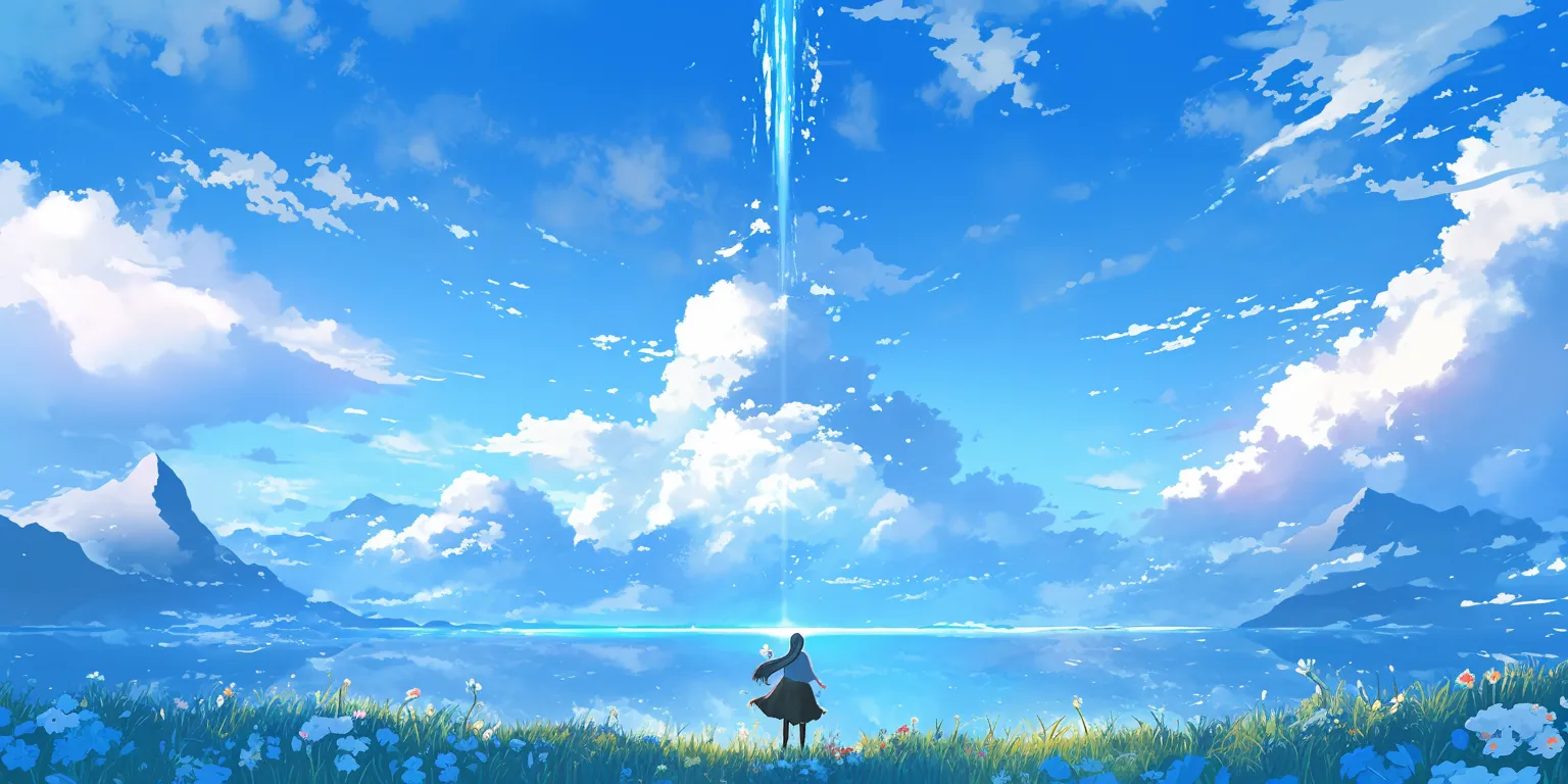 anime scenery wallpaper 4k sky, ghibli, aqua, evergarden, ciel