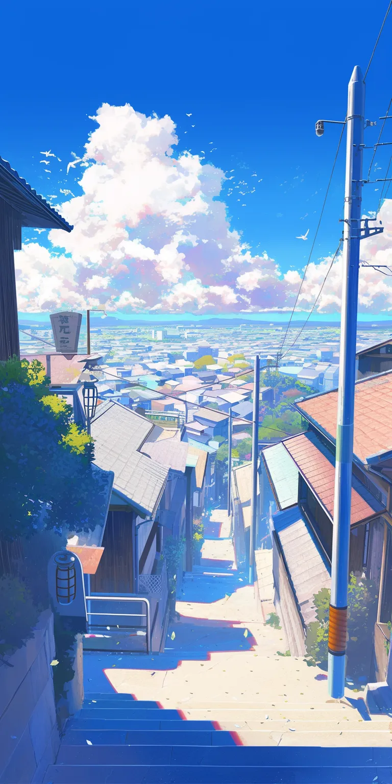 aesthetic anime background sky, 3440x1440, 2560x1440, 1920x1080, lofi