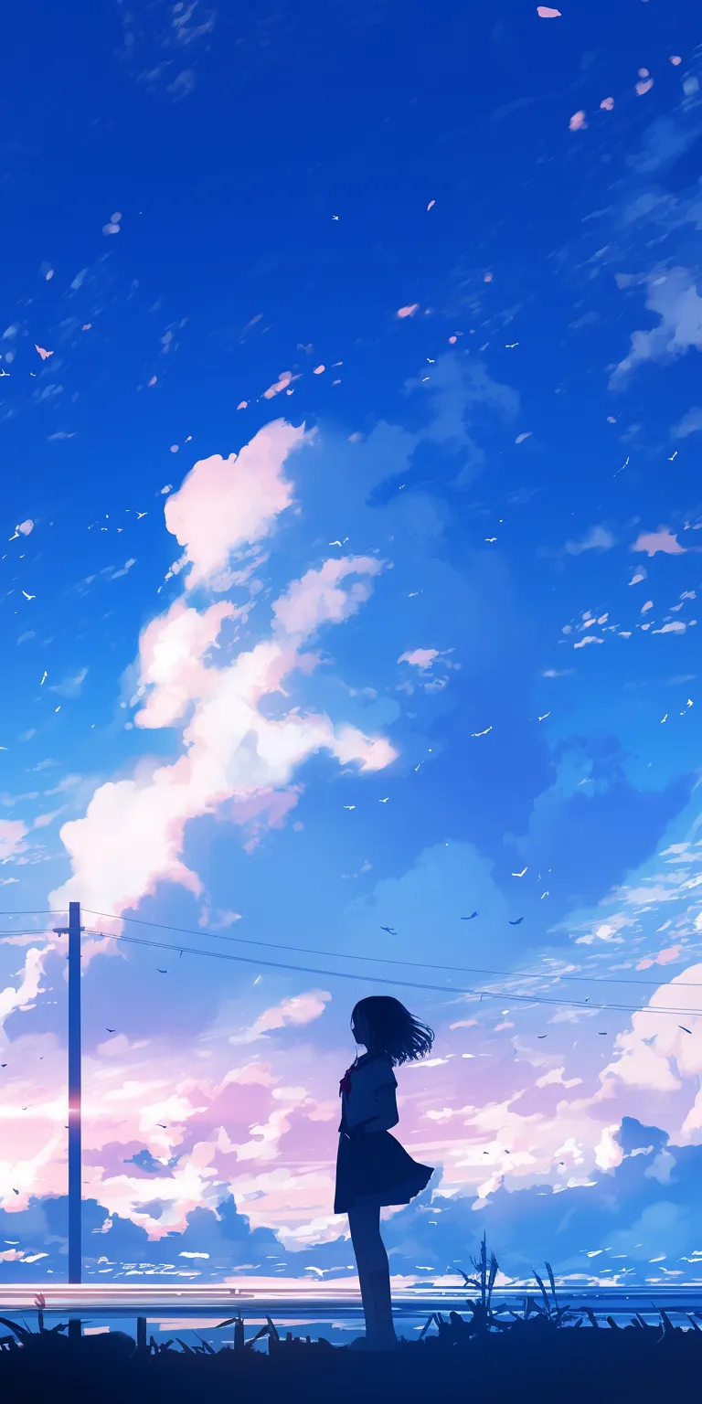 desktop anime wallpaper sky, ciel, haru, flcl, lockscreen