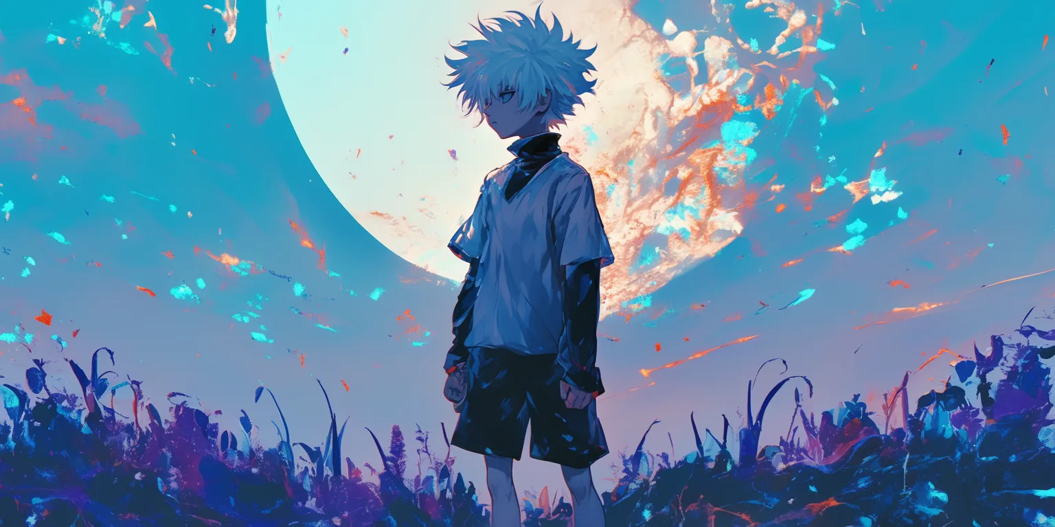 hunter x killua wallpaper killua, hxh, minato, kakashi, konoha