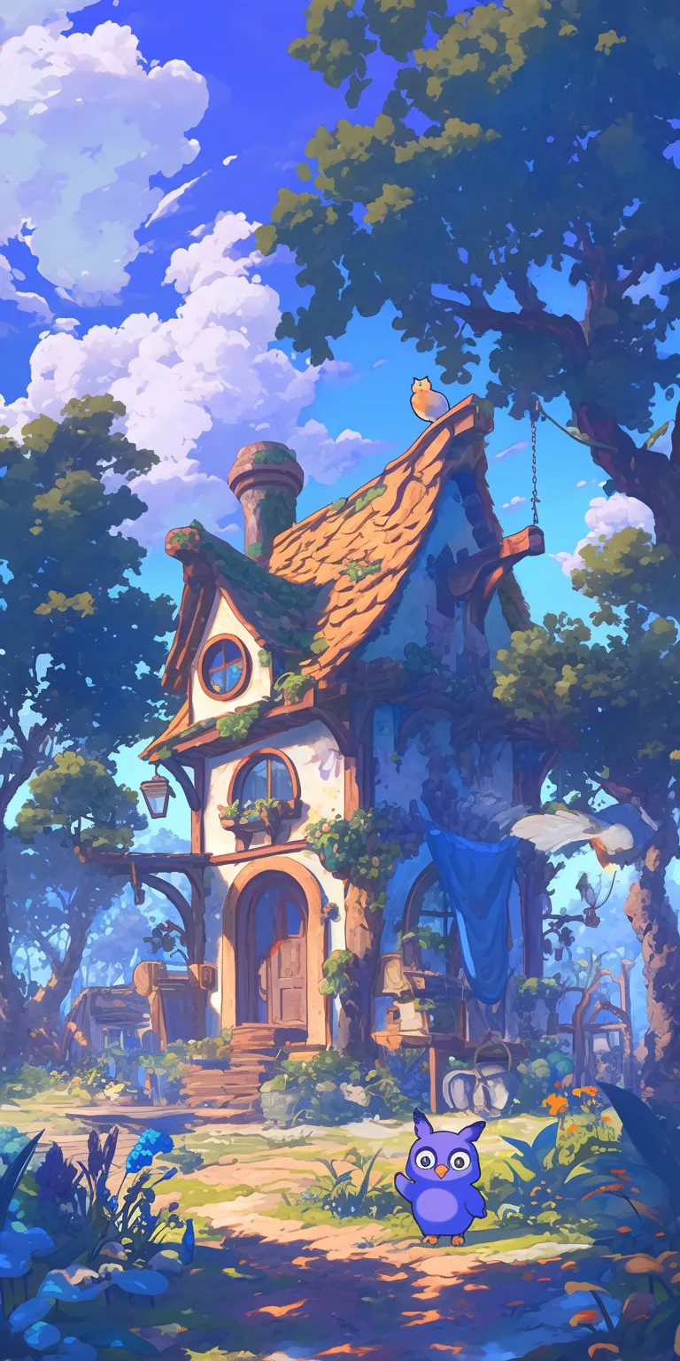 owl house background ghibli, evergarden, house, wonderland, home