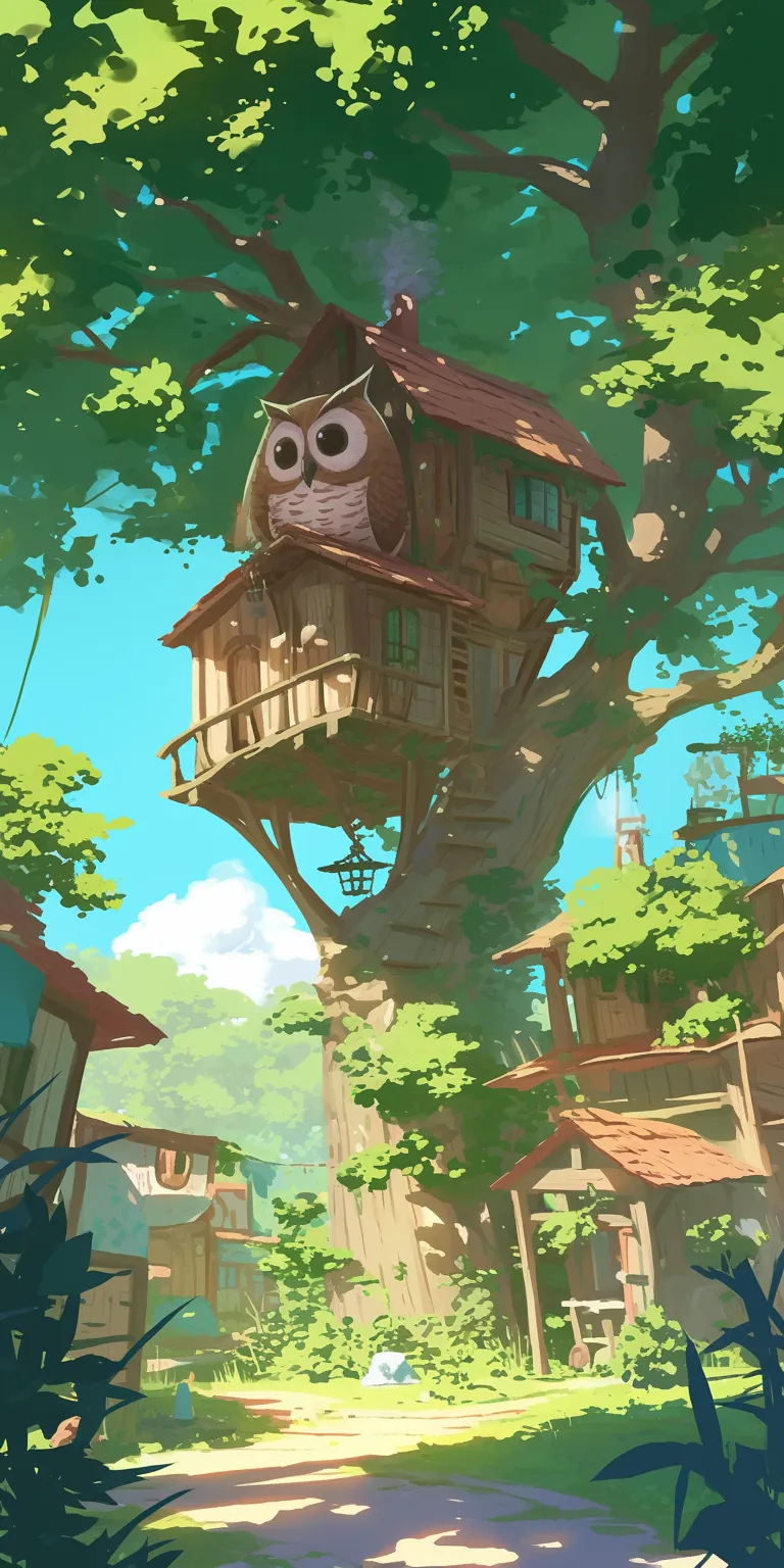owl house background ghibli, owl, evergarden, mononoke, mushishi