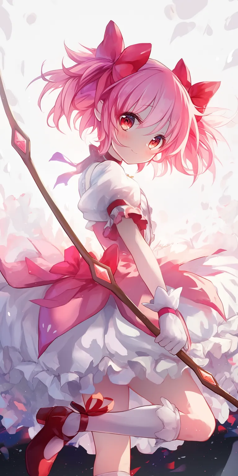 madoka wallpaper madoka, sakura, strawberry, annie, ruby