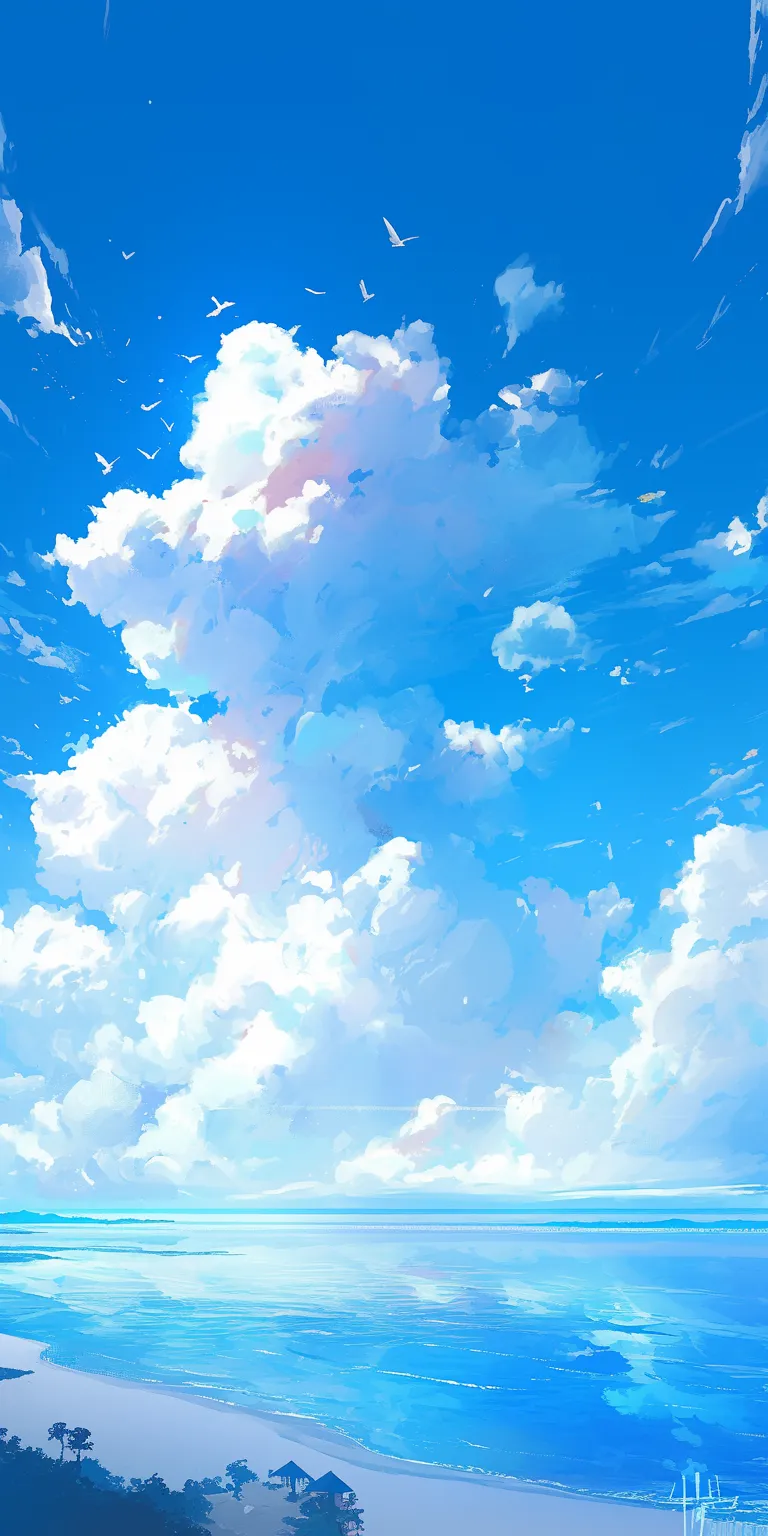 cool backgrounds anime sky, ciel, 2560x1440, 1920x1080, 3440x1440