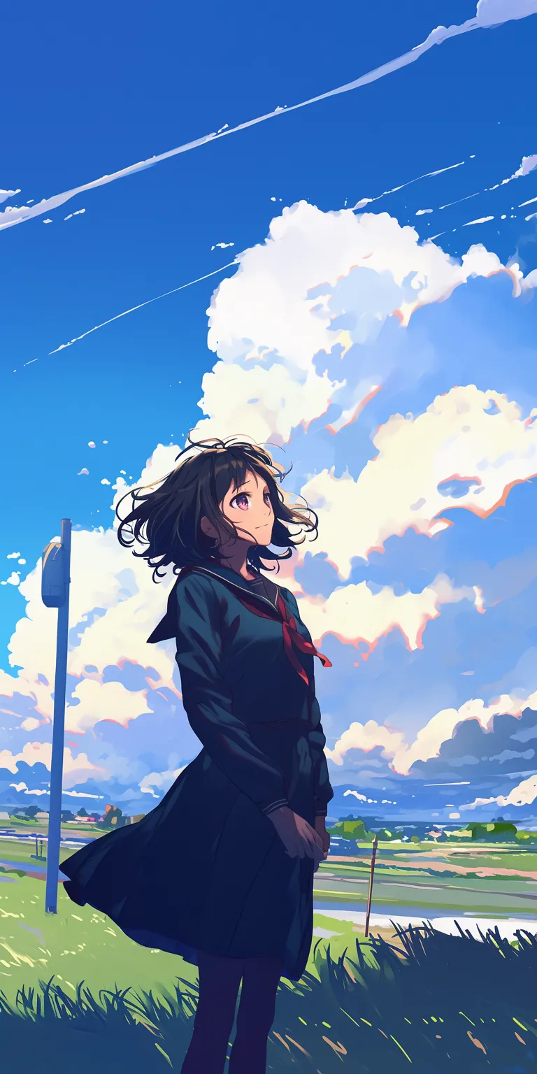 anime minimalist wallpaper hyouka, sky, flcl, juuzou, haru