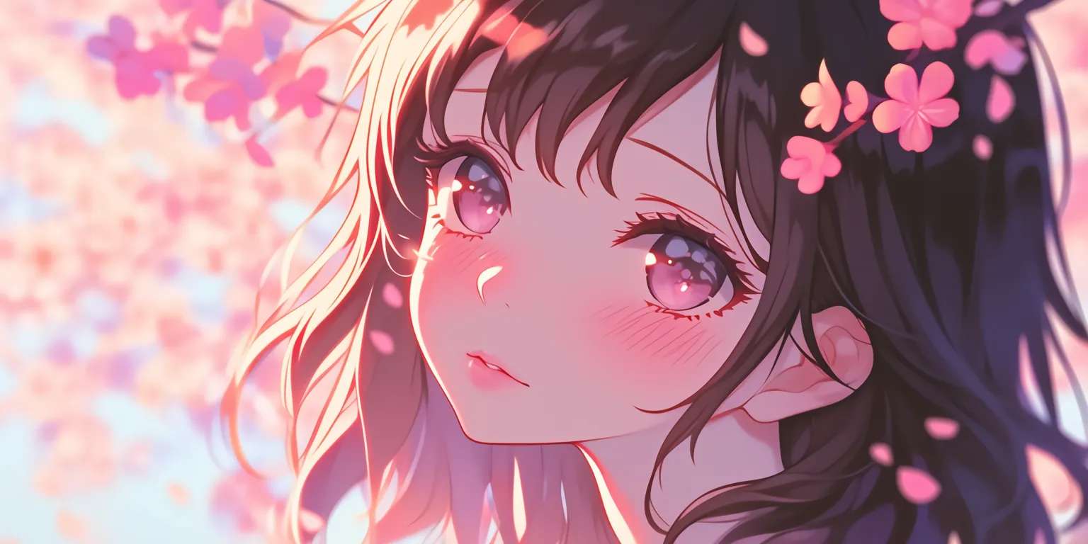 cute anime images hinata, sakura, yumeko, blossom, hyouka