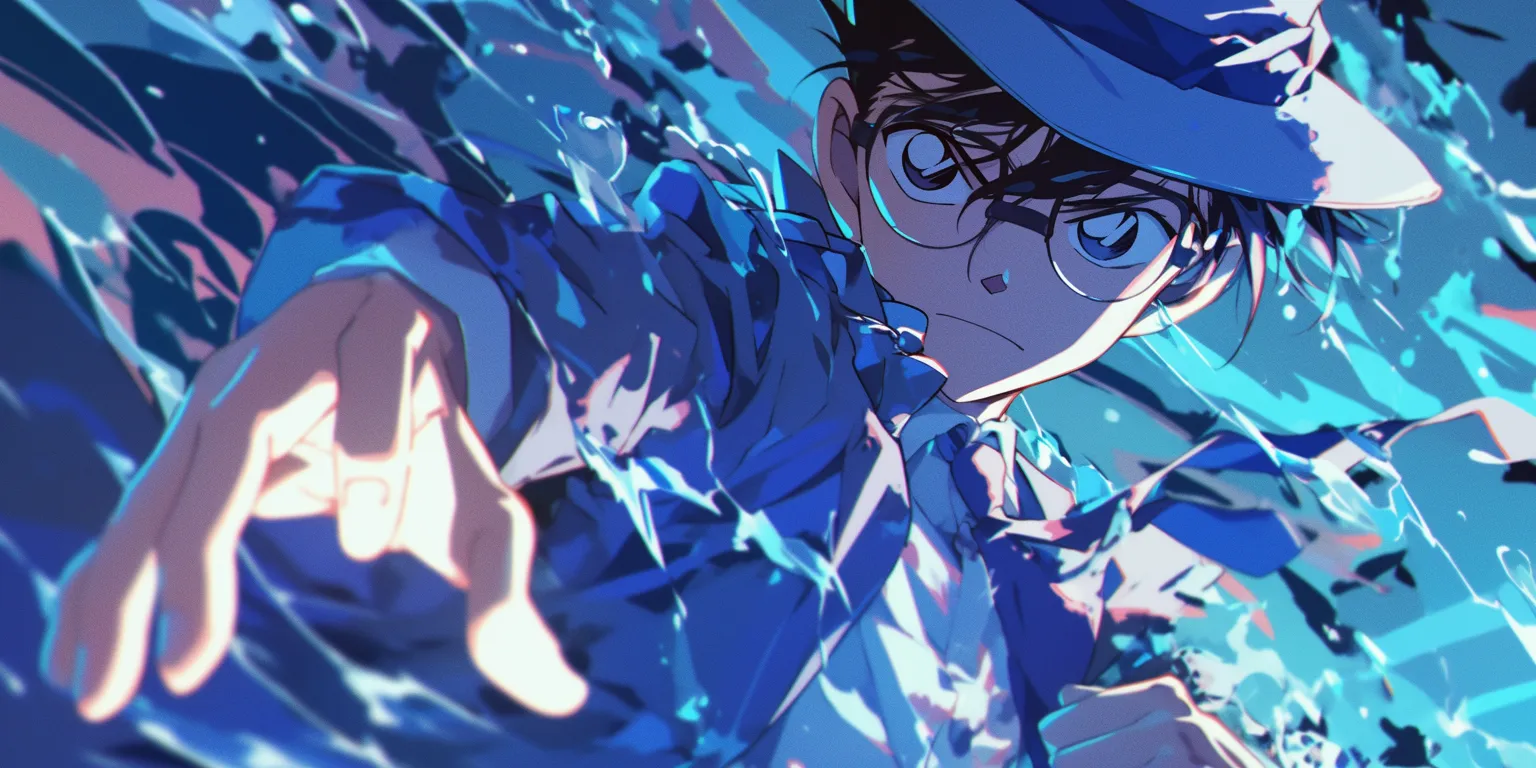 detective conan wallpaper noragami, ciel, water, mob, blue