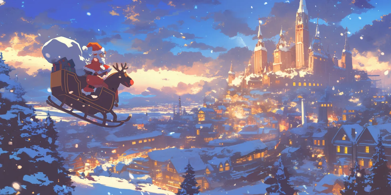 christmas screensaver free evergarden, winter, backgrounds, ghibli, wonderland