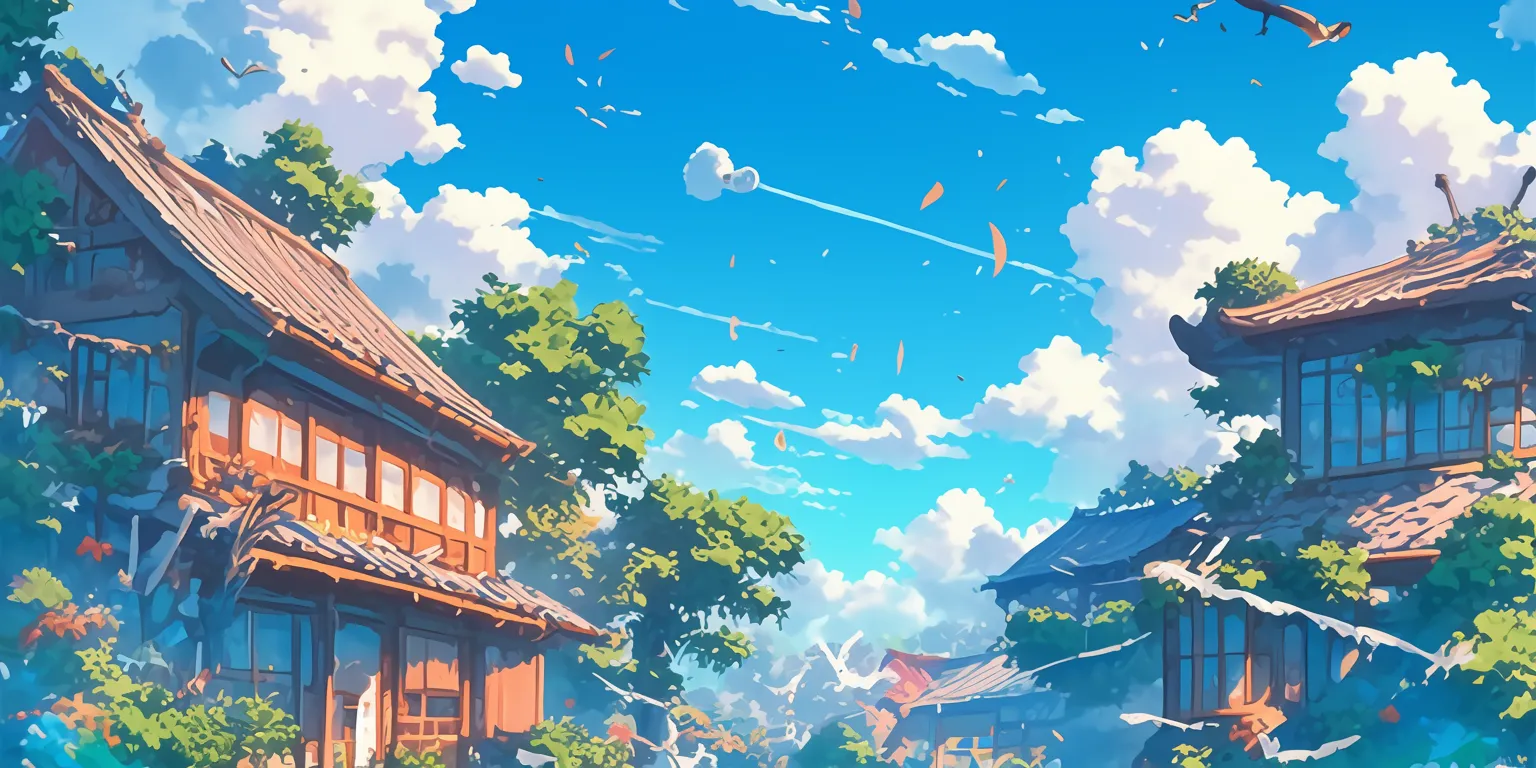 background image cartoon evergarden, ghibli, backgrounds, 2560x1440, 3440x1440