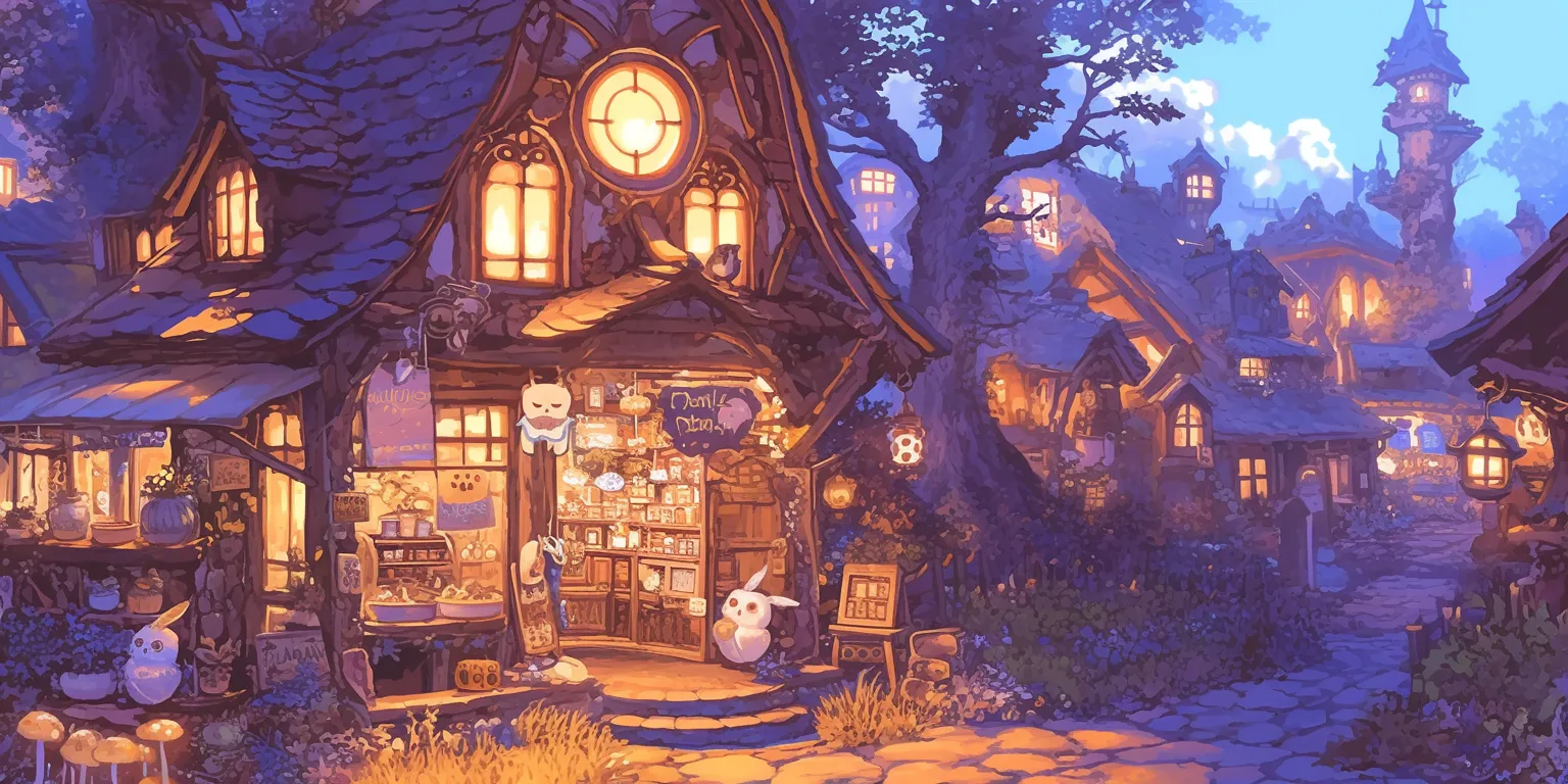 owl house background ghibli, nook, alchemist, wonderland, kitchen