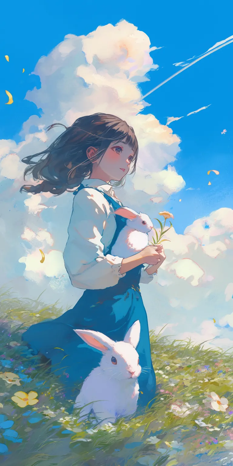 kawaii wallpaper anime sky, ghibli, 1920x1080, 2560x1440, 3440x1440