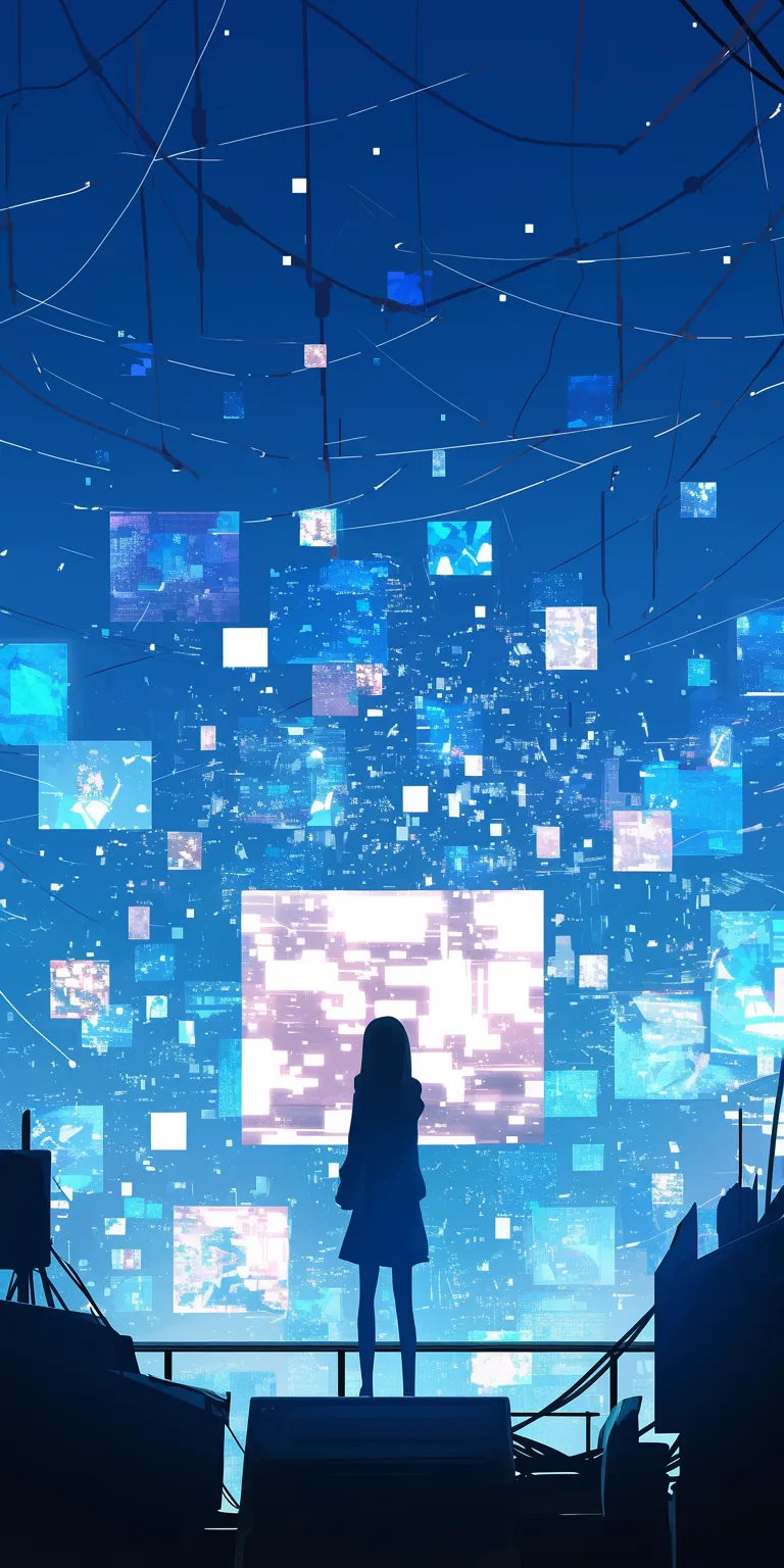 emo anime wallpaper screen, 1366x768, windows, computer, mirai