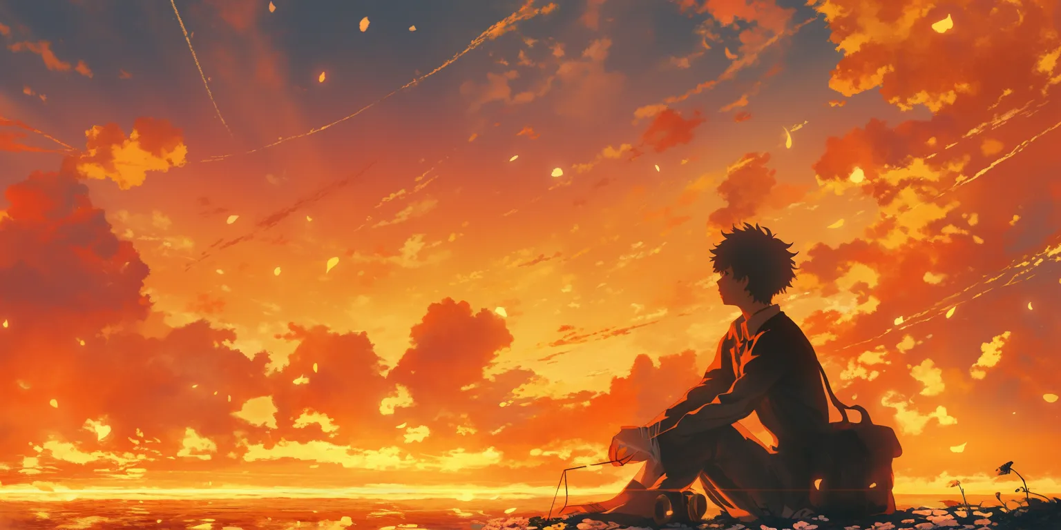 alan becker wallpaper champloo, flcl, sunset, mushishi, hyouka