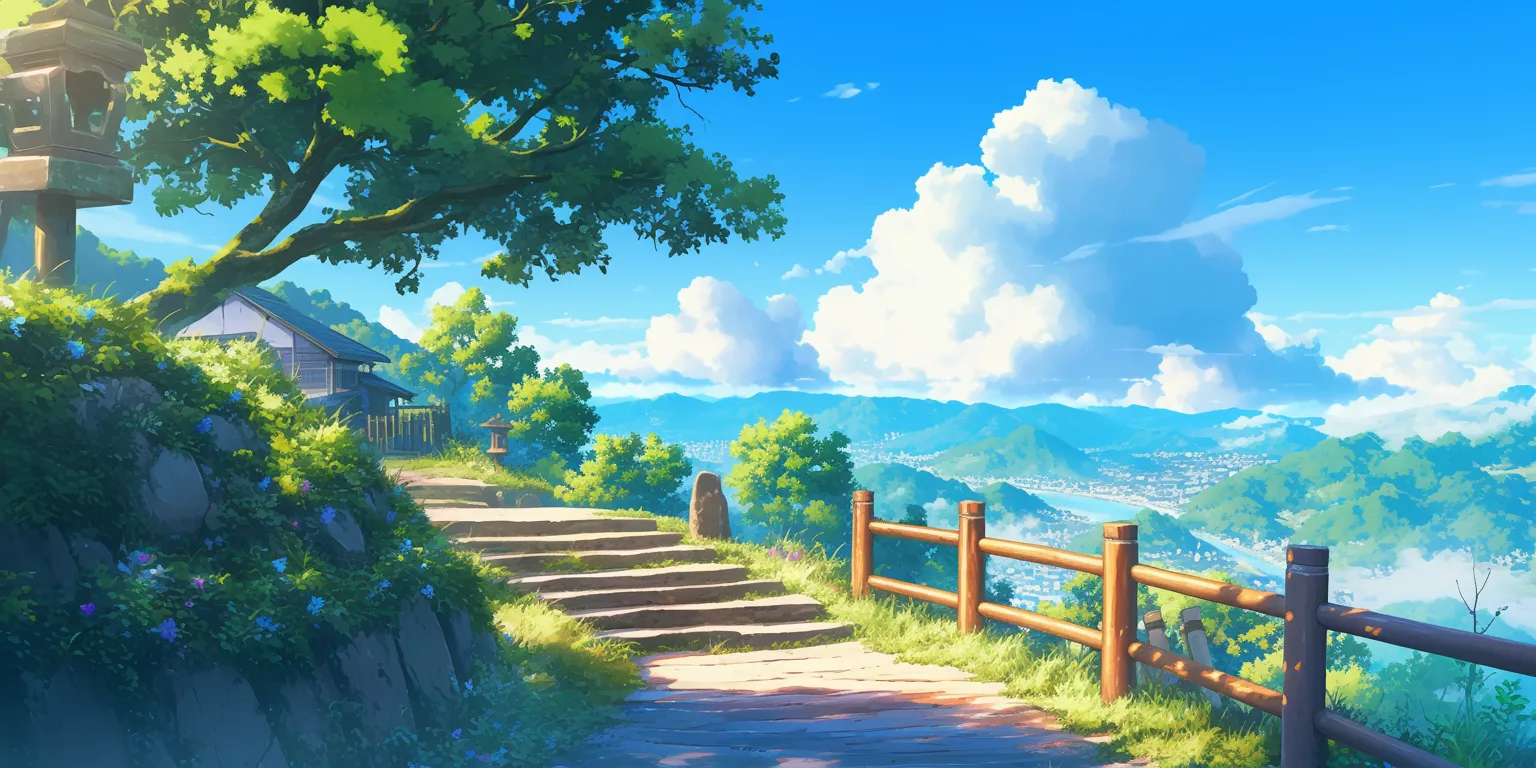 moving screensavers ghibli, evergarden, scenery, 2560x1440, backgrounds