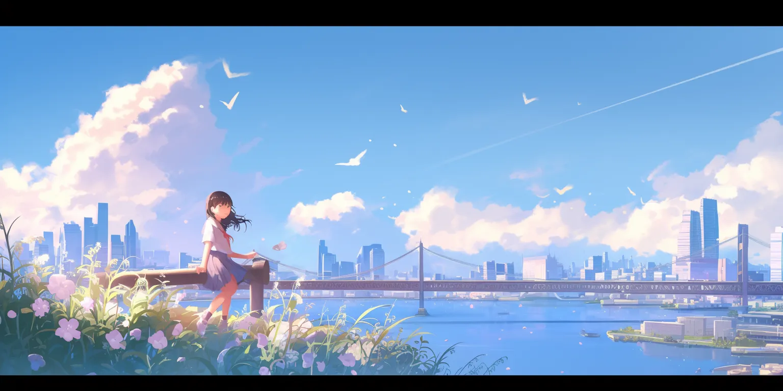 cute wallpaper anime 3440x1440, scenery, ghibli, mirai, wonderland