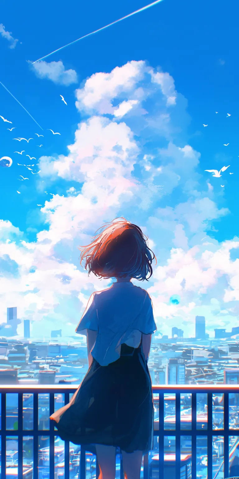 desktop anime wallpaper sky, ghibli, flcl, cover, haru