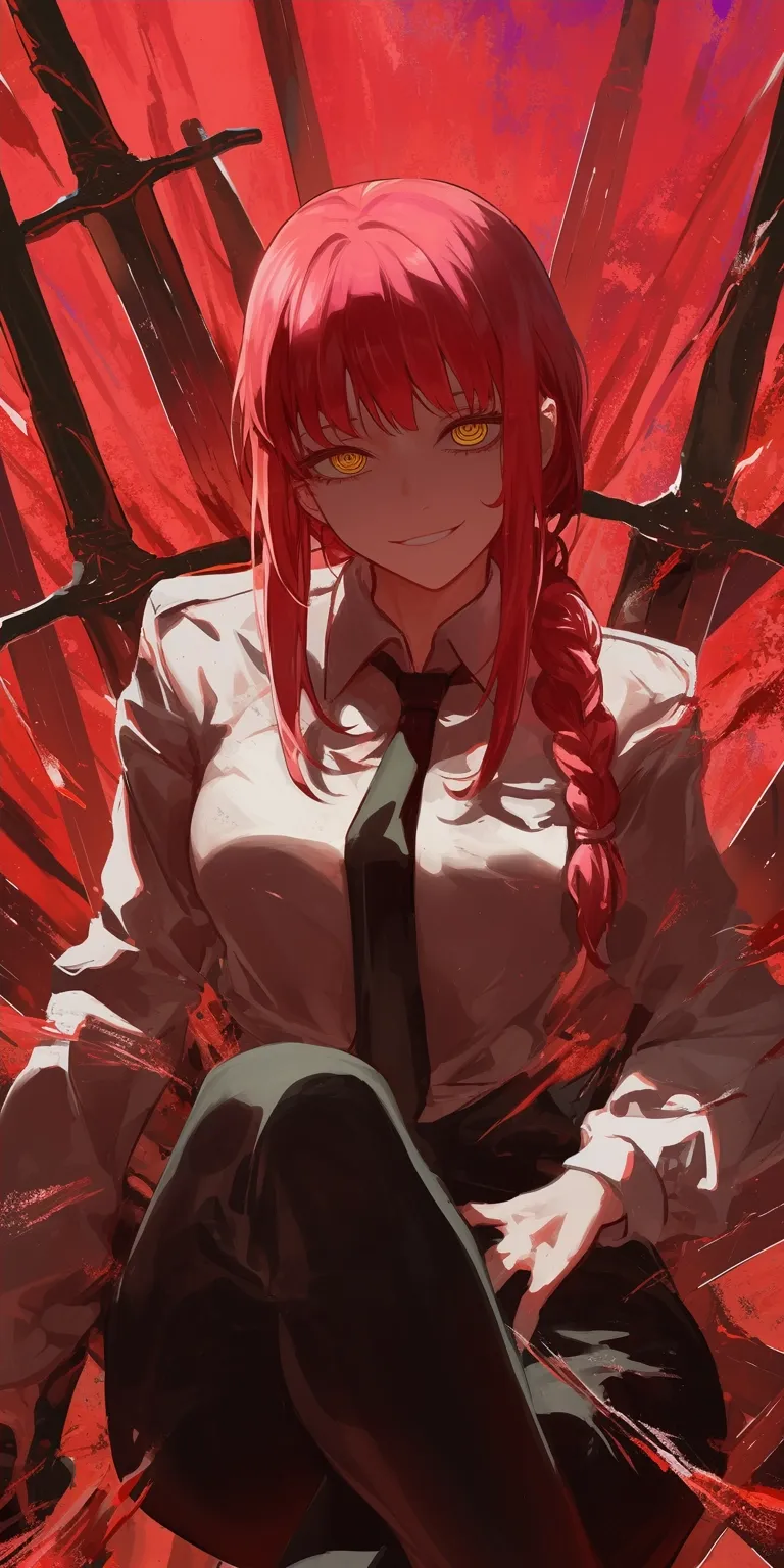 makima chainsaw man wallpaper kakegurui, toubun, yumeko, kurama, kurisu