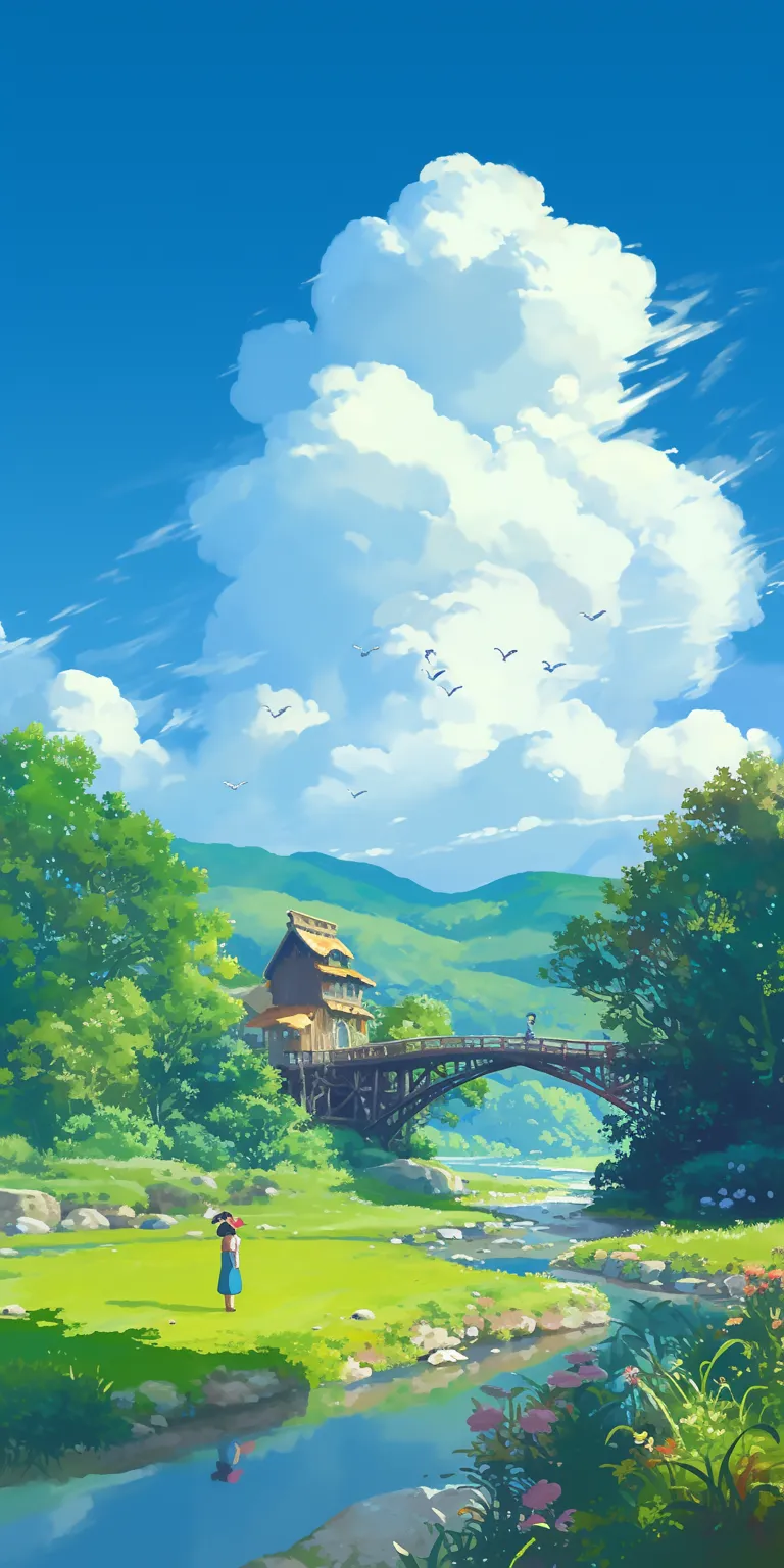 studio ghibli desktop wallpaper ghibli, evergarden, yuujinchou, scenery, mushishi