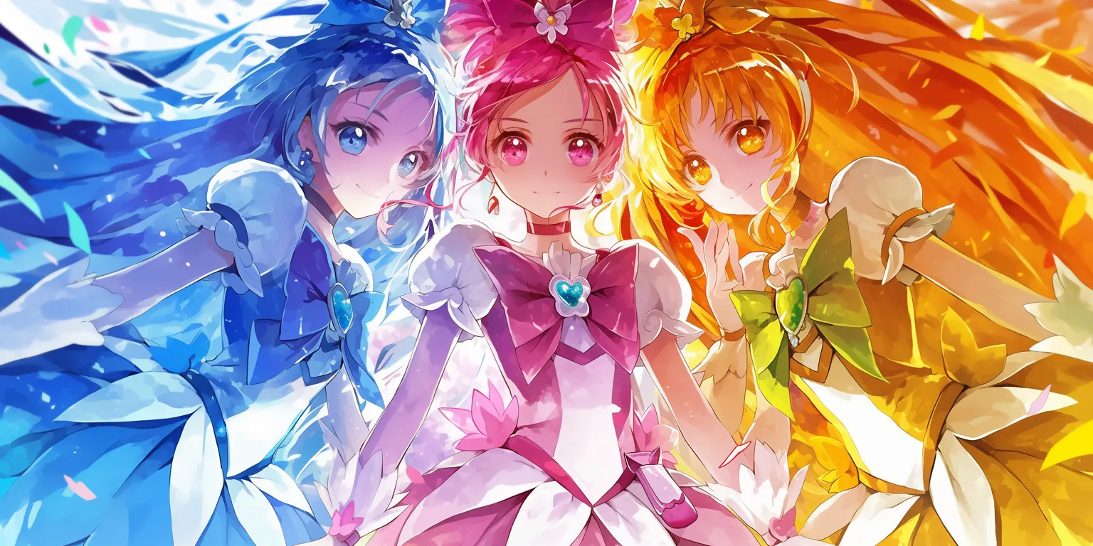 glitter force wallpaper madoka, cardcaptor, sao, umineko, colorful