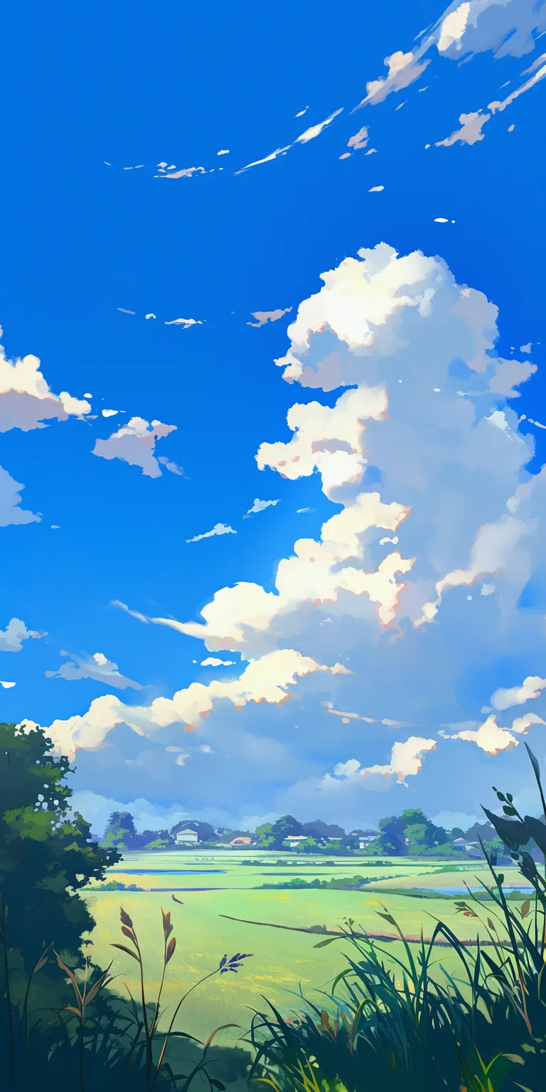 anime background 4k sky, ghibli, backgrounds, yuujinchou, 3440x1440
