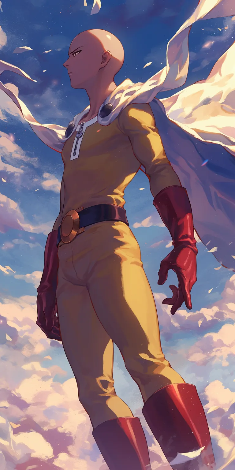 one punch man wallpaper iphone denji, kurama, saitama, fullmetal, gurren