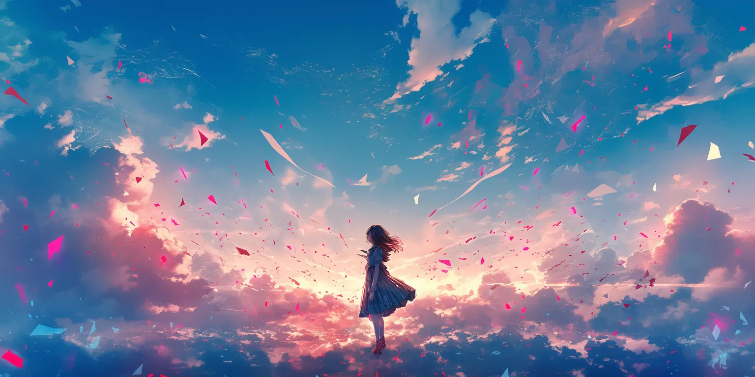 iphone moving wallpaper sky, wonderland, ciel, ghibli, sakura