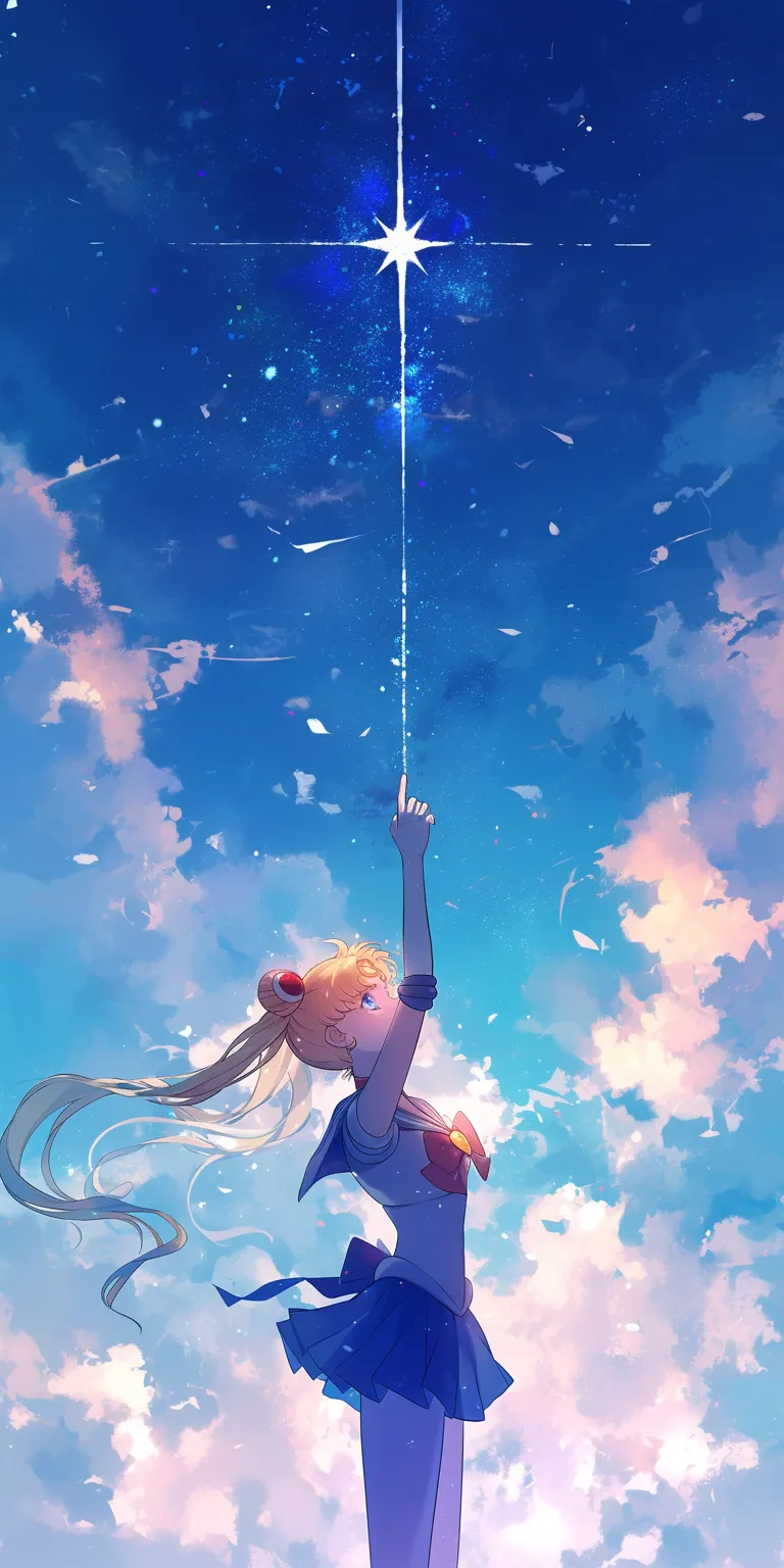 cute sailor moon wallpaper sky, star, fairy, flare, light