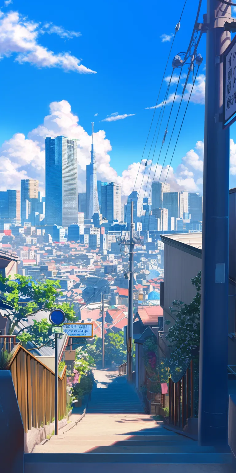 anime city background tokyo, 3440x1440, nakano, flcl, juuzou