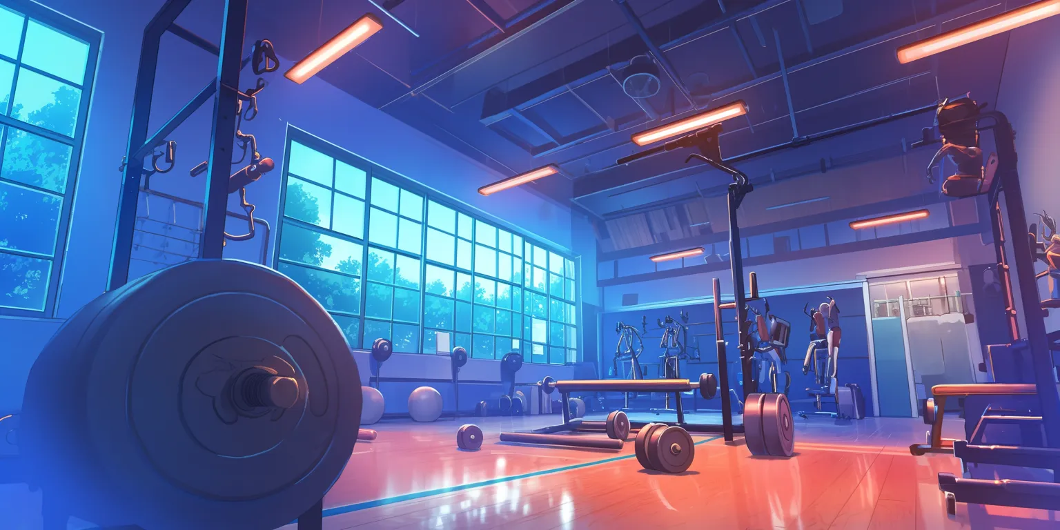 anime gym background gym, wall, studio, study, room