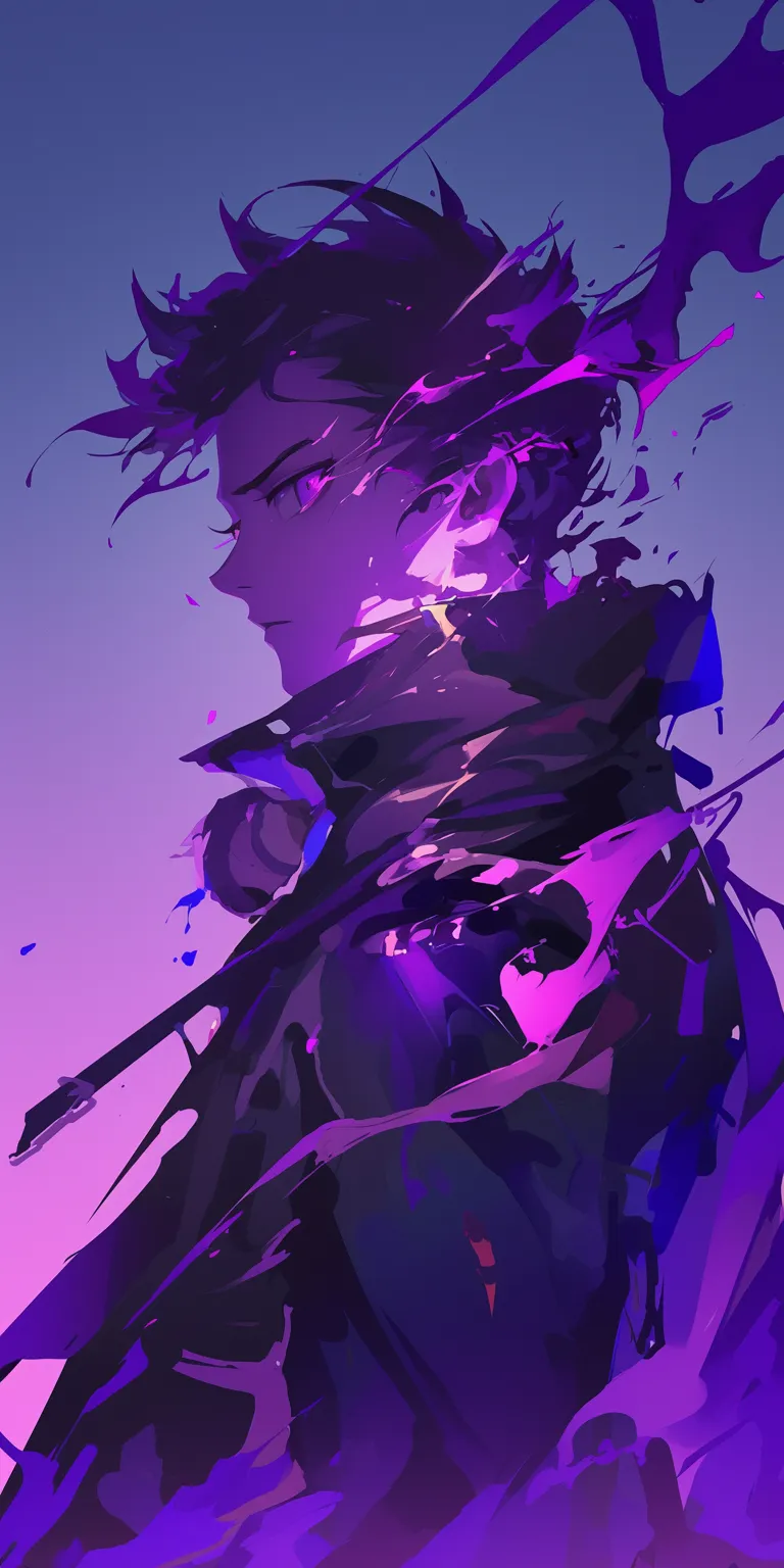 purple anime wallpaper kaneki, yato, purple, violet, wall