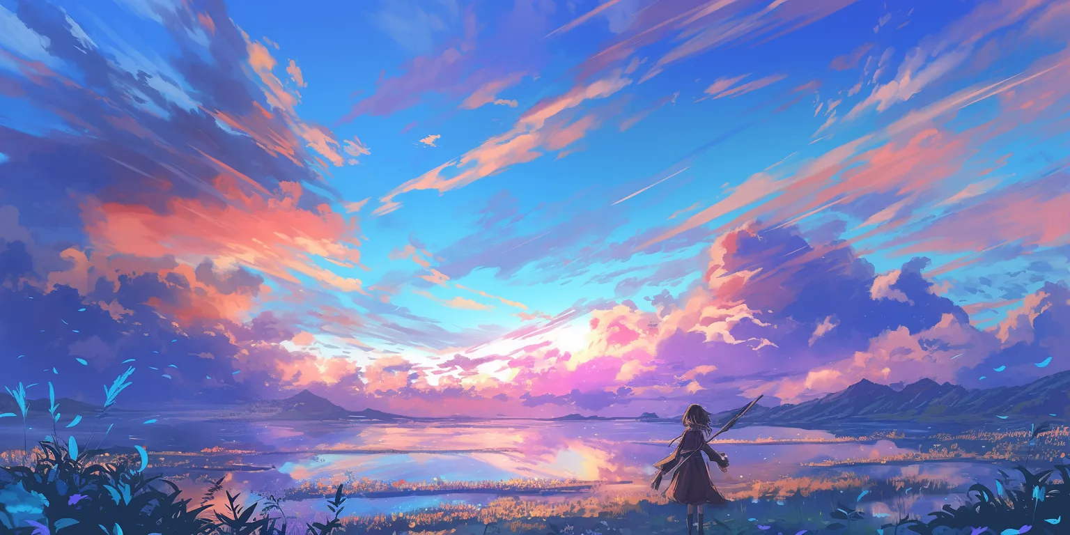 high quality anime wallpapers sky, 2560x1440, 3440x1440, evergarden, 1920x1080