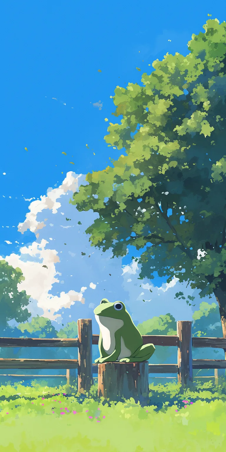 cute frog background ghibli, 3440x1440, yuujinchou, backgrounds, 2560x1440