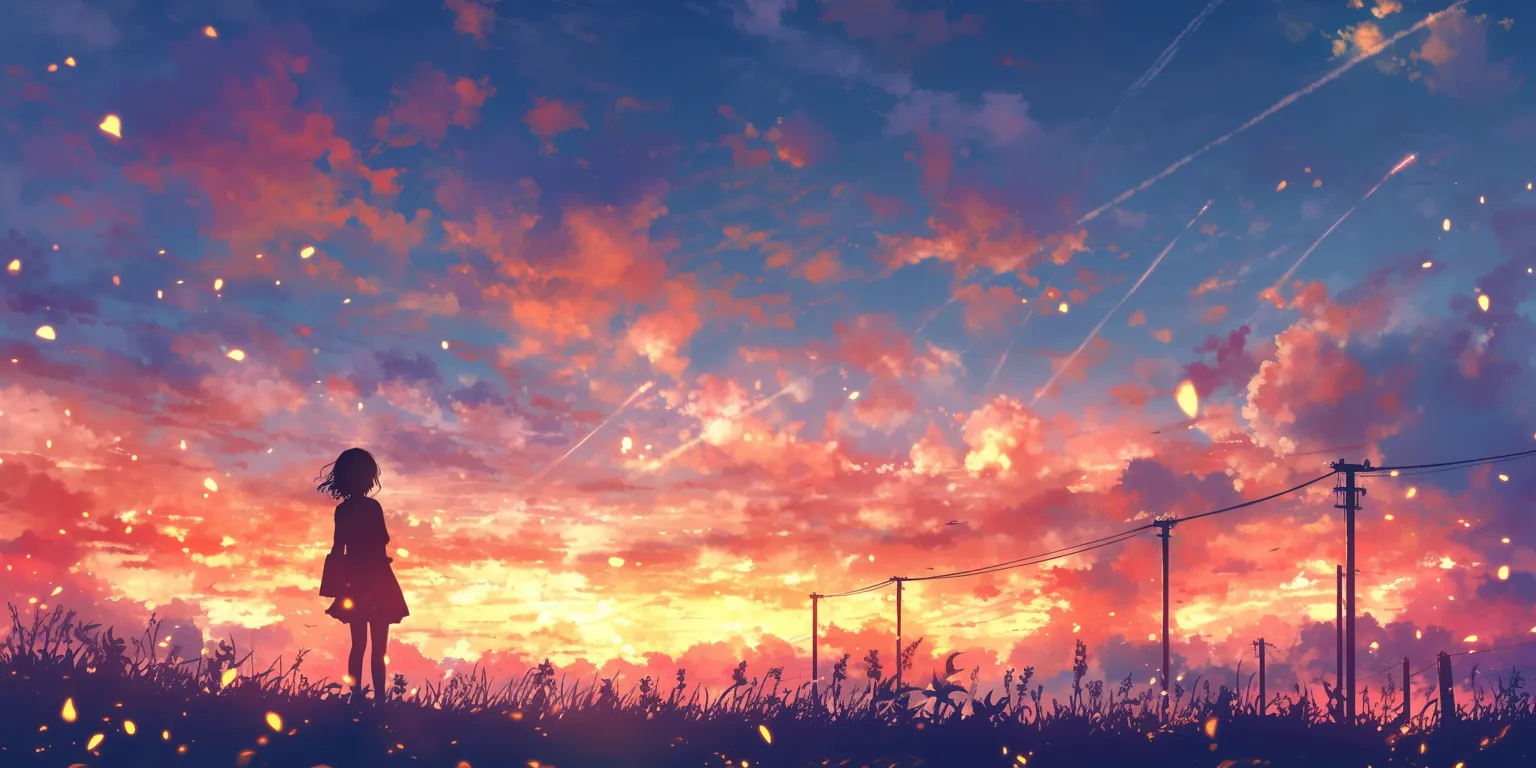 1920 x 1080 anime wallpaper sunset, flcl, 3440x1440, sky, yuujinchou